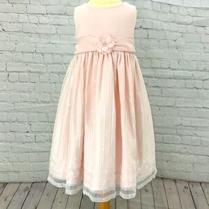 American Princess Holiday Blush Dress Size 4 sparkle